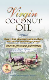 Image of the best selling book, Virgin Coconut Oil. Learn about the health benefits of Coconut Oil, read over 100 testimonials from Virgin Coconut Oil users and do not miss over 85 coconut recipes.