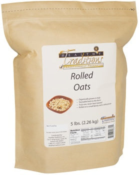 Raw Rolled Oats - 5 lbs. photo