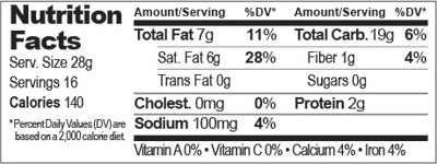 Corn Tortilla Chips - Nutrition Facts