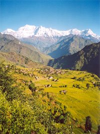 The Himalayan Mountains where Himalayan Pink Salt is mined