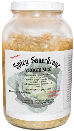 Organic Spicy Sauerkraut Plus Veggie Mix photo