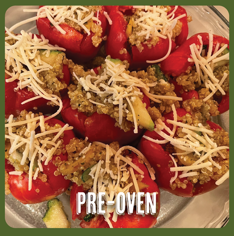 Pre Oven German Striped Stuffer Tomatoes