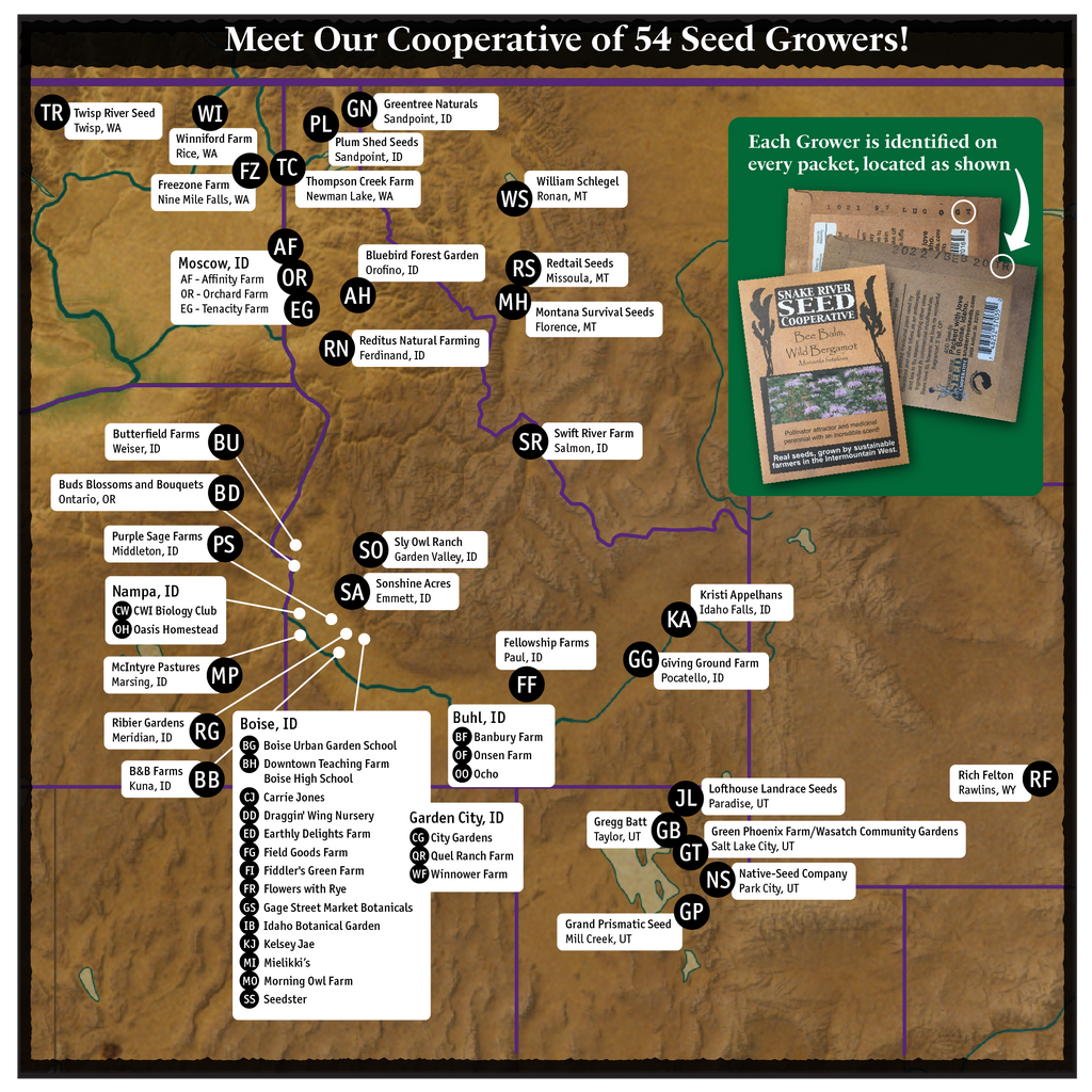 2022 SRSC Grower Map