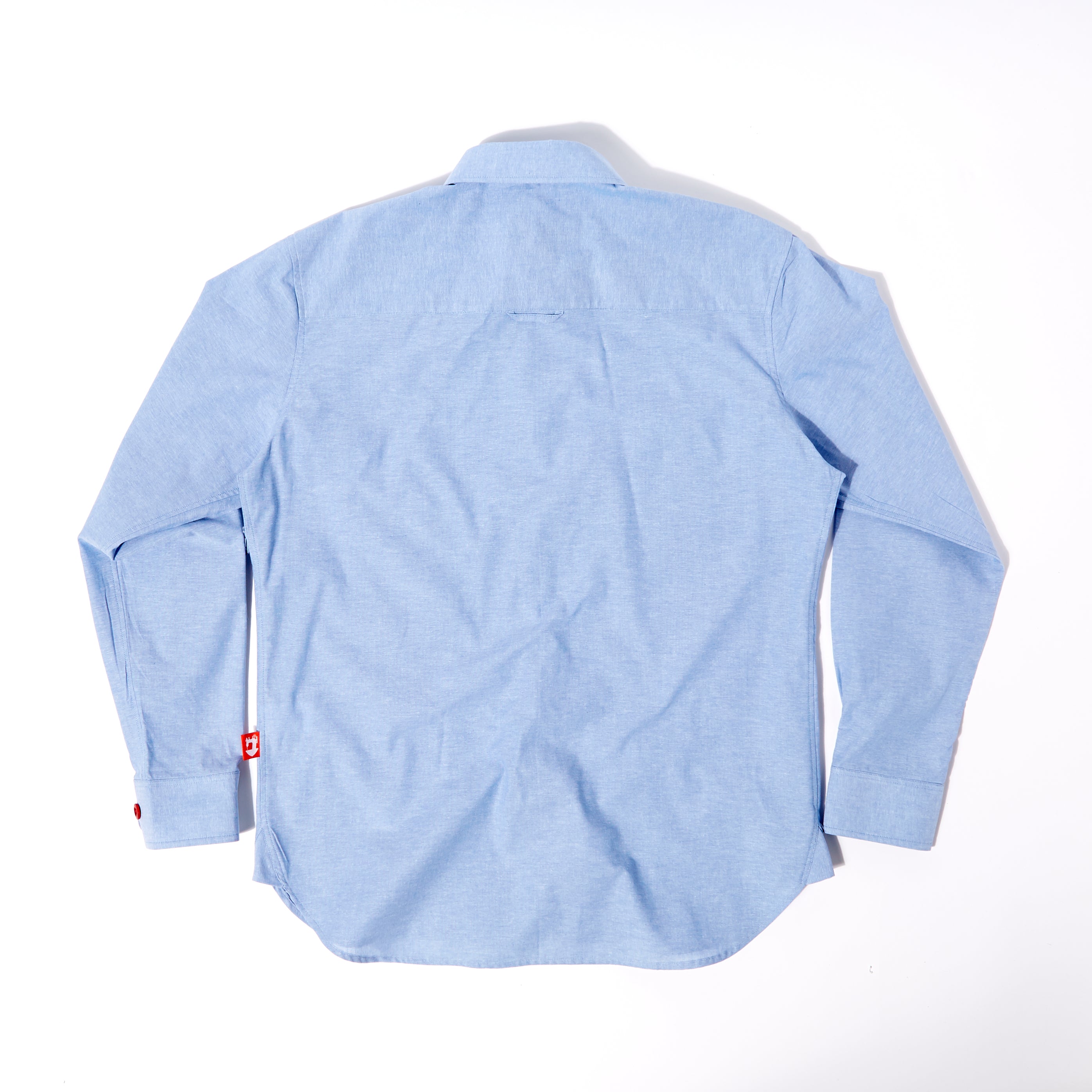 Talbot 06 Sky Blue Chambray Cotton Penny Round Work Shirt