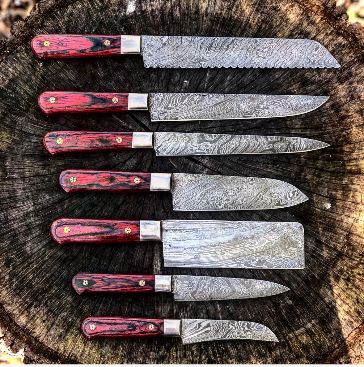 Damascus Steel Kitchen Knife Set The Vintage Market   Image 5227a095 467a 44e4 B2de 66be78c2de89 1178x1187 