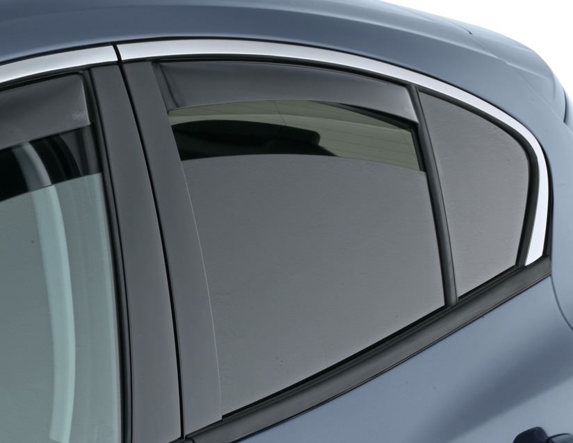 CAALO Car Windabweiser für Ford Edge 2015-2021,Regenschutz Windschutz  Sonnenblende Seitenscheiben Vorne Hinten Auto zubehöR