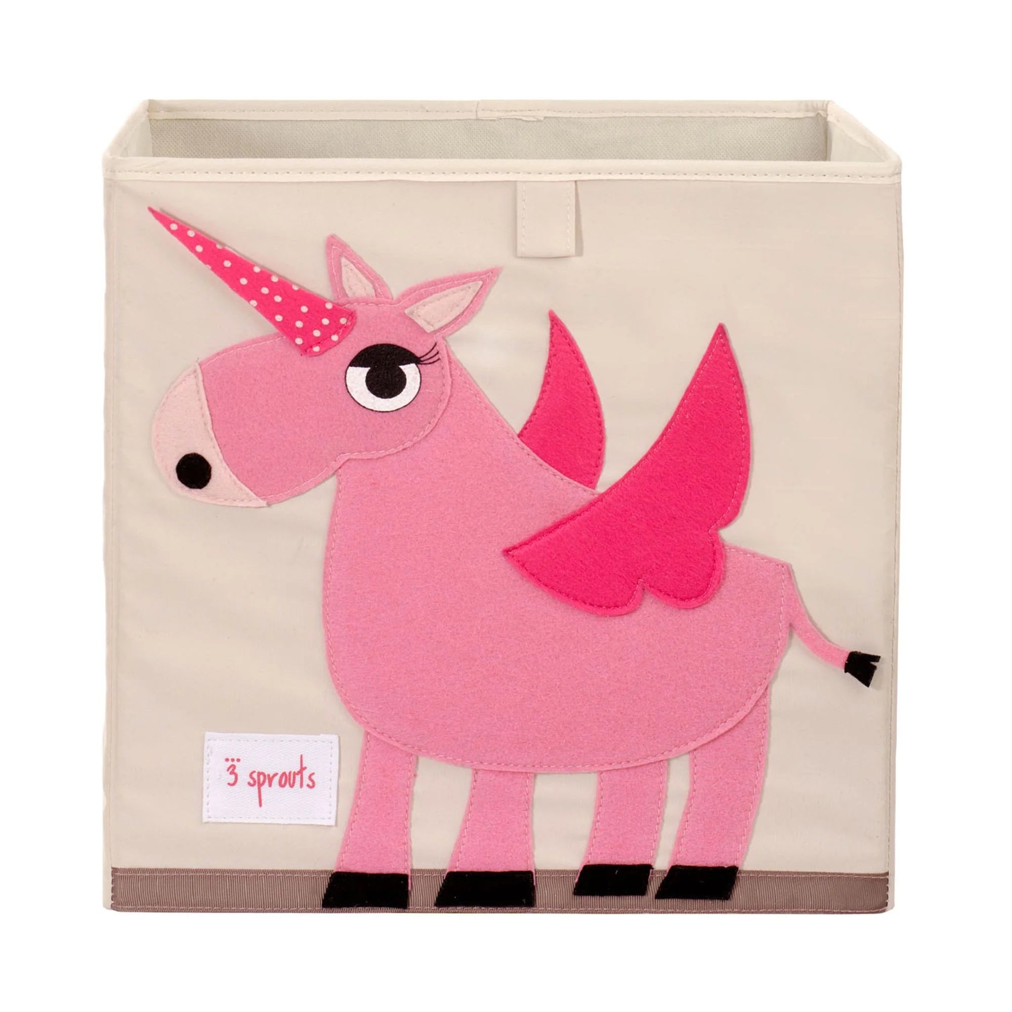 An image of 3 Sprouts Storage Box (Unicorn) – Magical Kids' Storage Solution