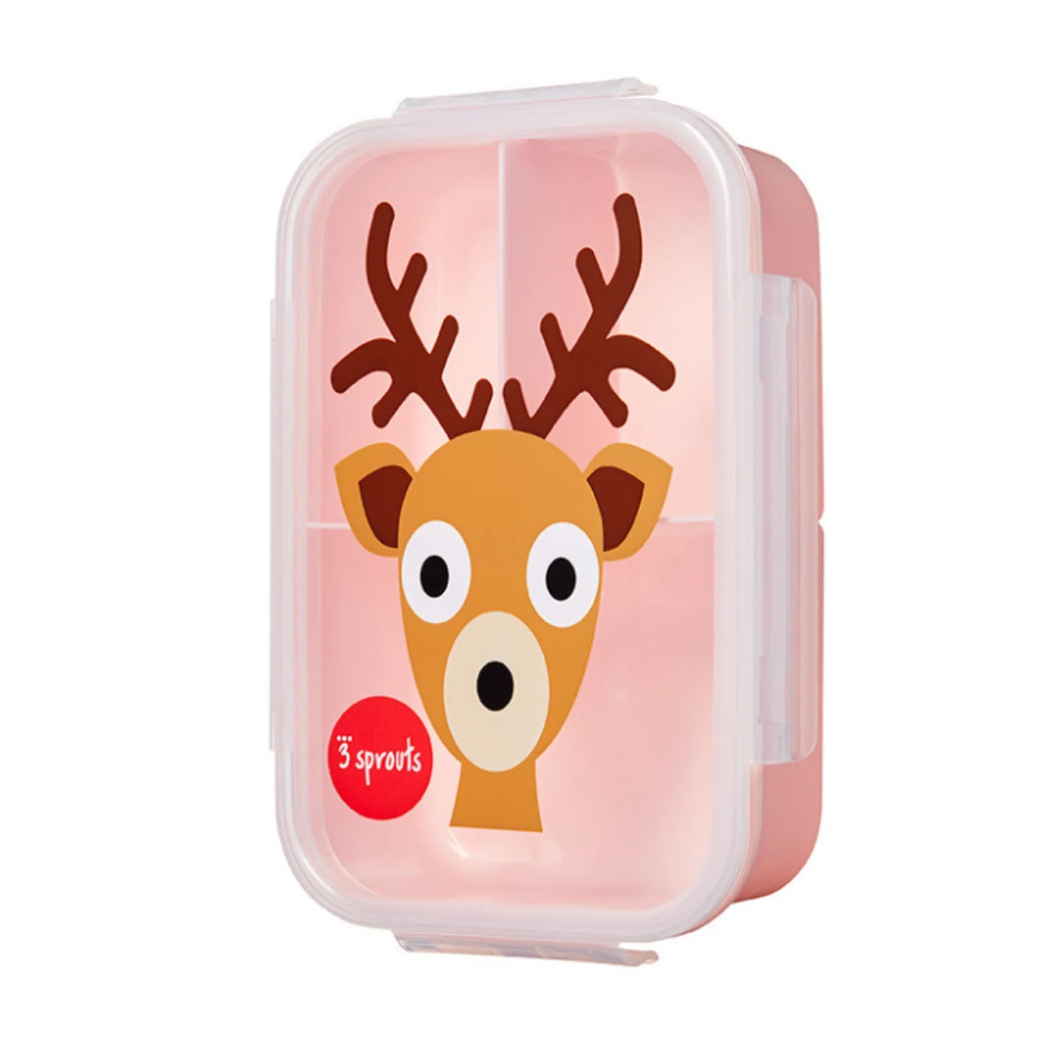 An image of Buy 3 Sprouts Bento Lunch Box Deer - Leakproof Kids Lunch Box