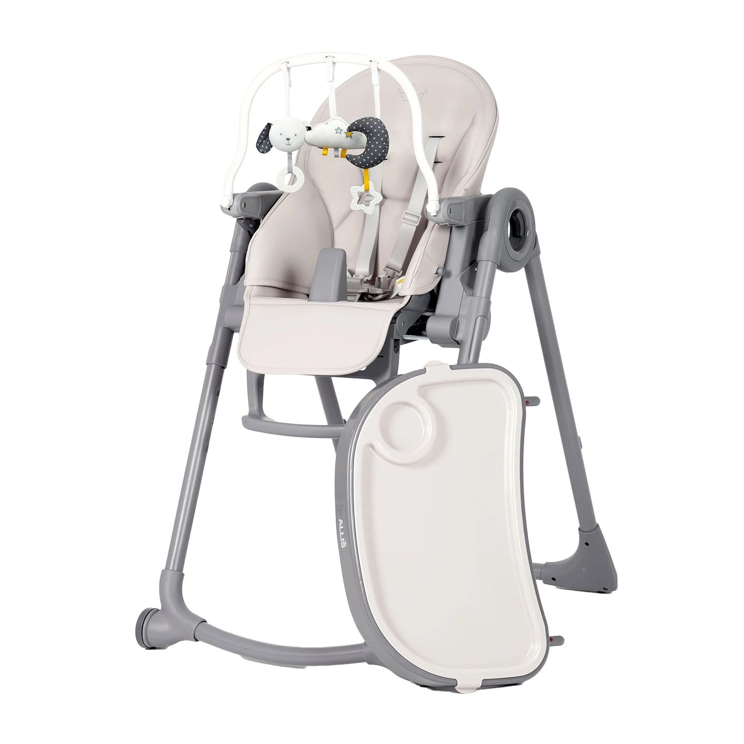 An image of Buy 2-in-1 Baby High Chair - Light Grey (Mum Award)