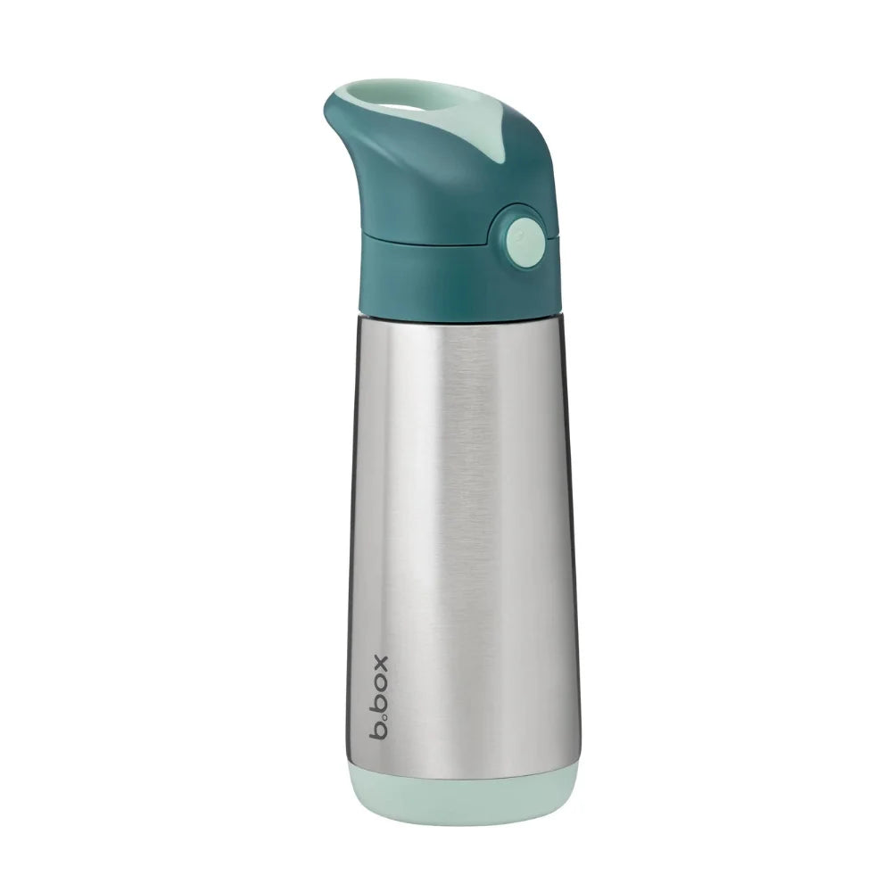 An image of Kids Water Bottle - Drinking Bottle - 500ml | B.Box Emerald Forest