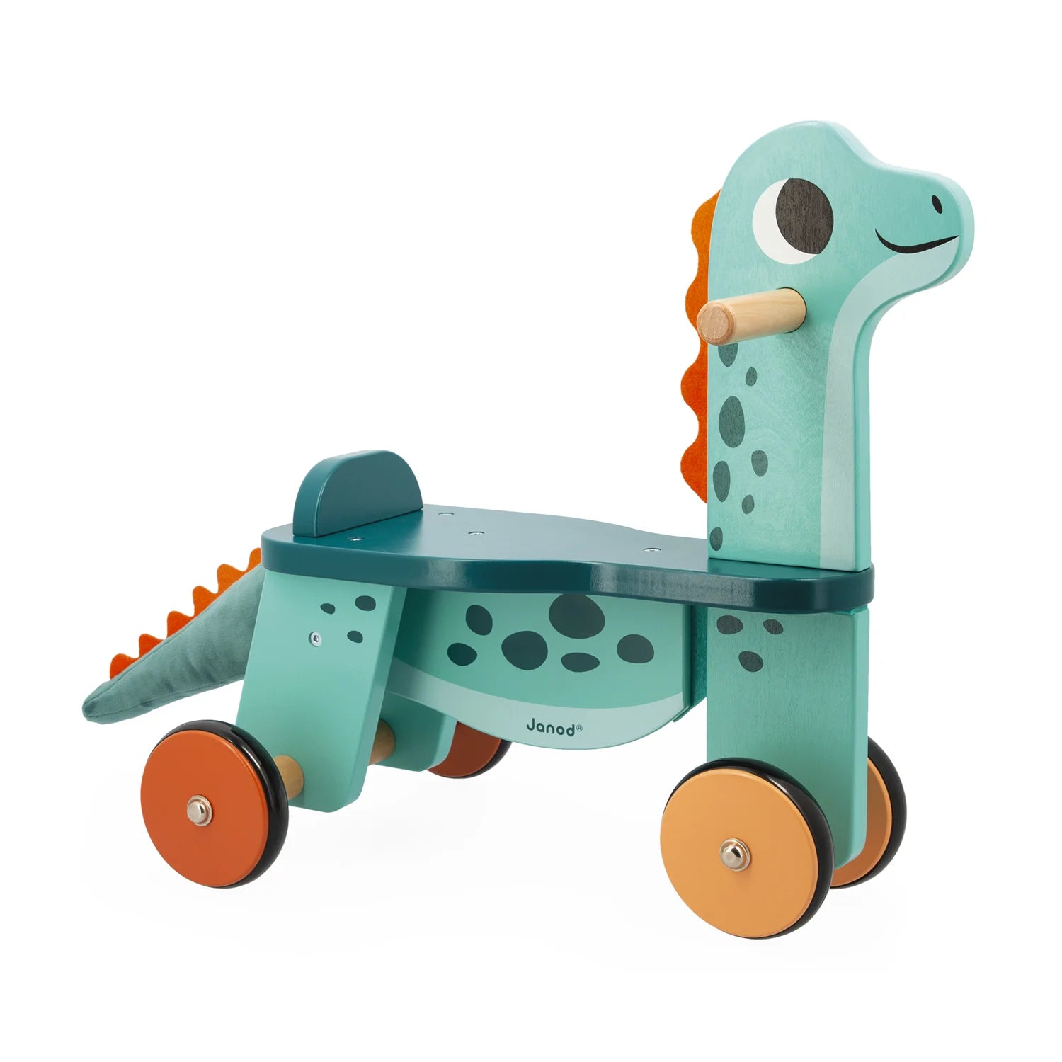An image of Janod Dinosaur Ride On Toy