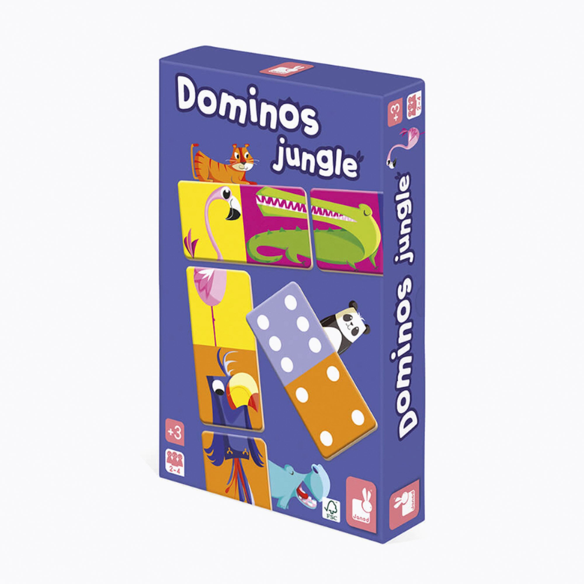 An image of Buy Janod Dominoes Game Dominos Jungle at Small Smart UK