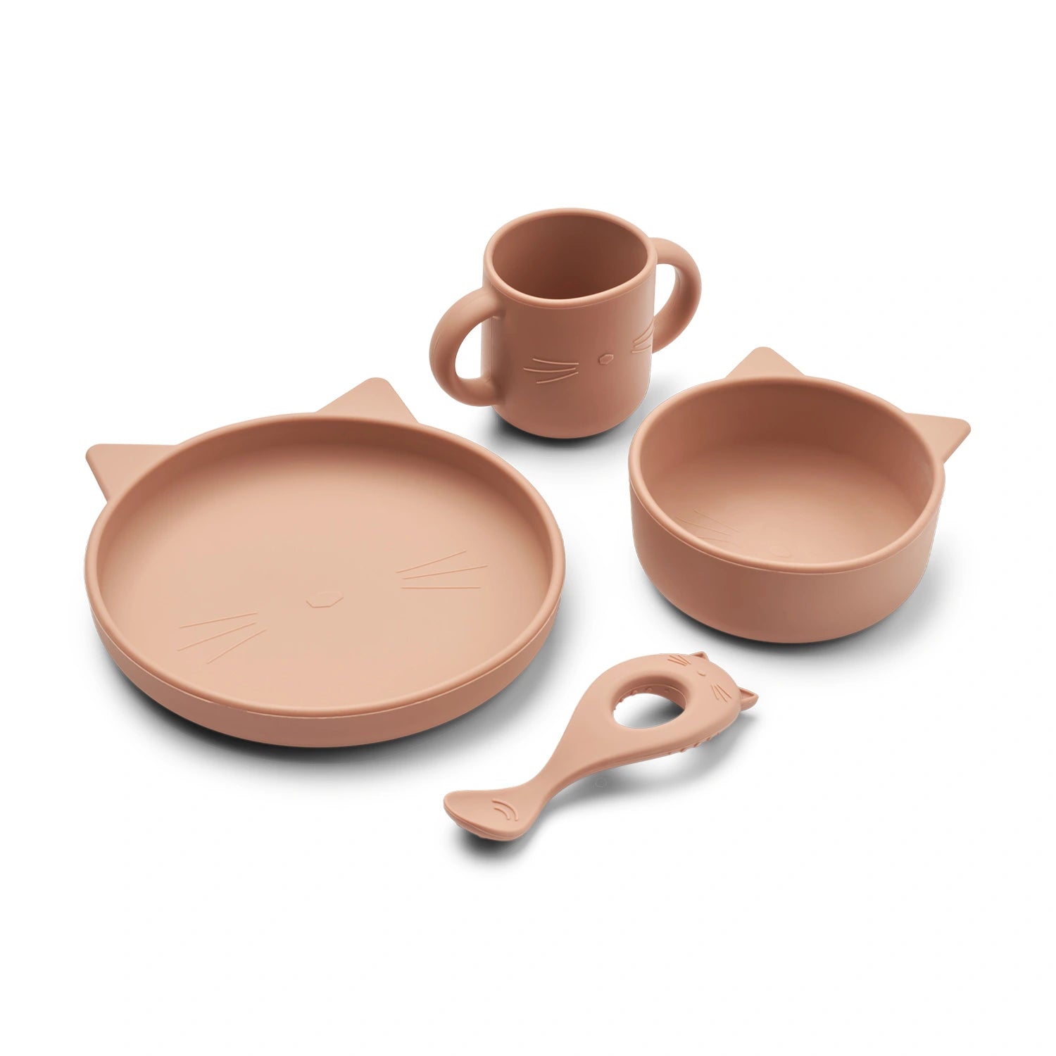 An image of Liewood Silicone Baby Plates Set - Tableware Set 4 Pack
