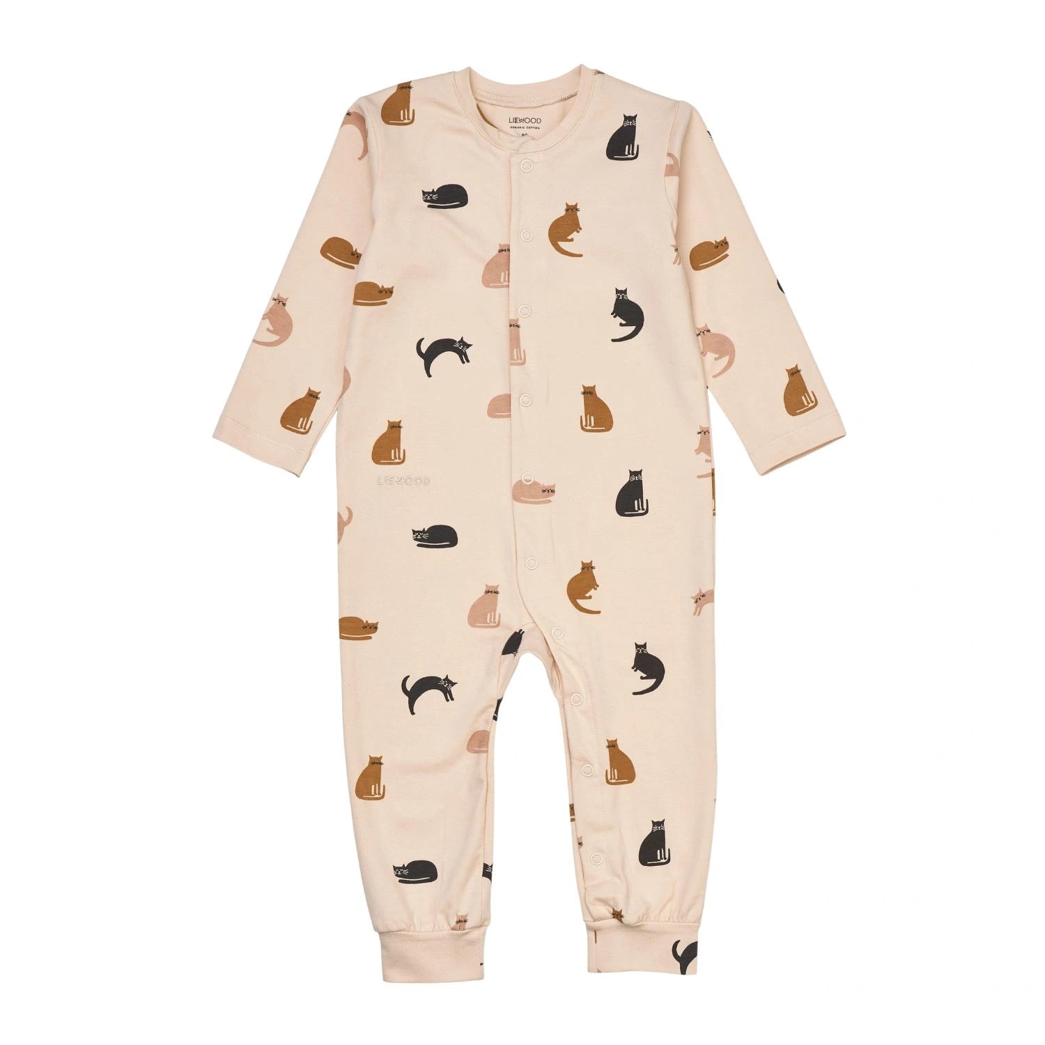 An image of Baby Jumpsuit - Sleepsuit - Birk Pyjama - Apple Blossom | Liewood 80CM/1Y