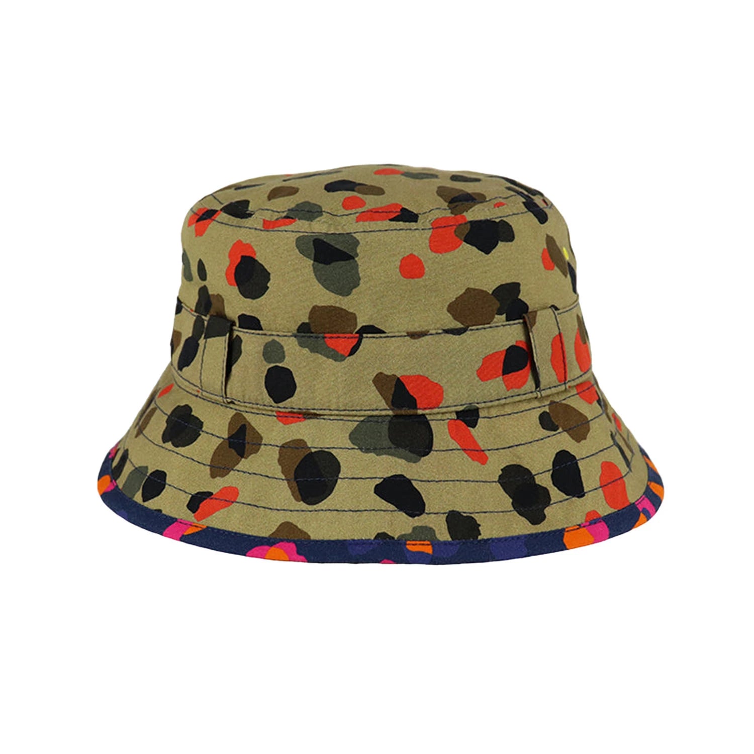 An image of Kids Adventurer Bucket Hat - Fun Leopard Neutral Print 12-18M (48CM)