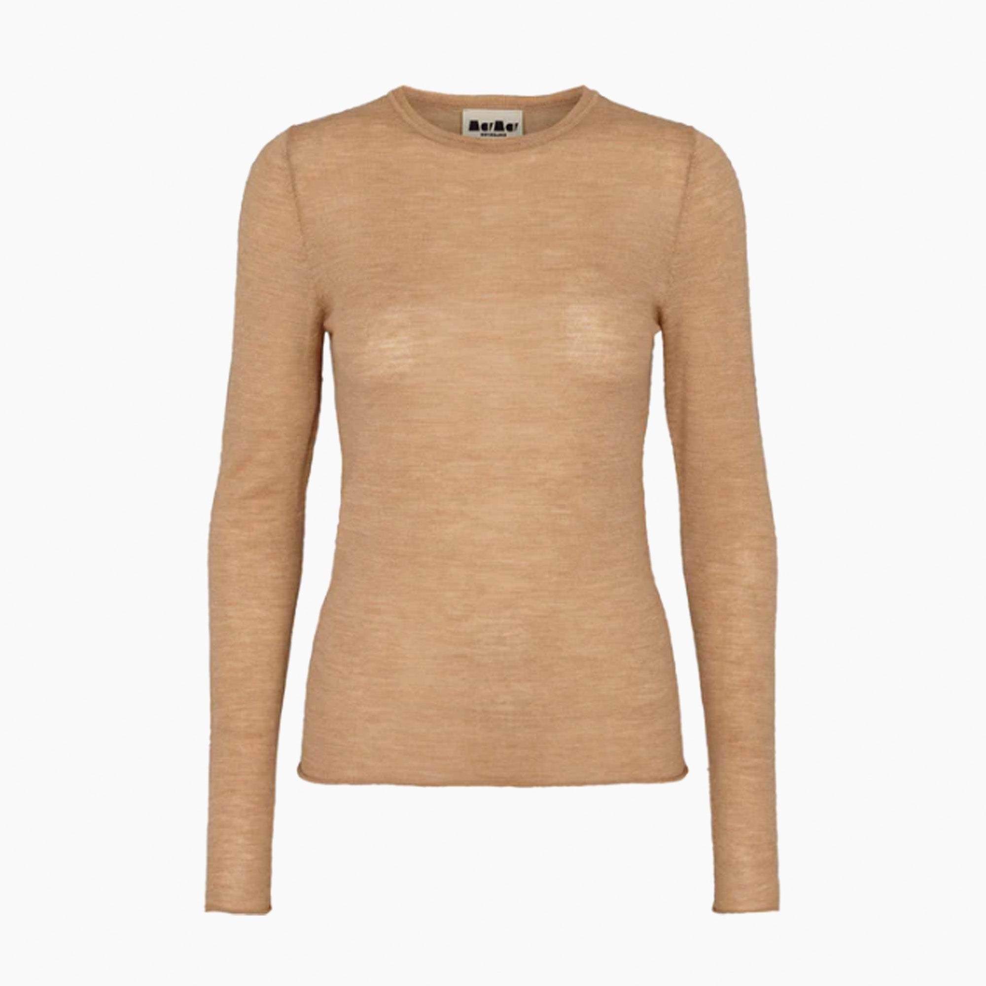 An image of Buy MarMar Copenhagen Tanne W Blouse at Small Smart UK Light Camel / Medium