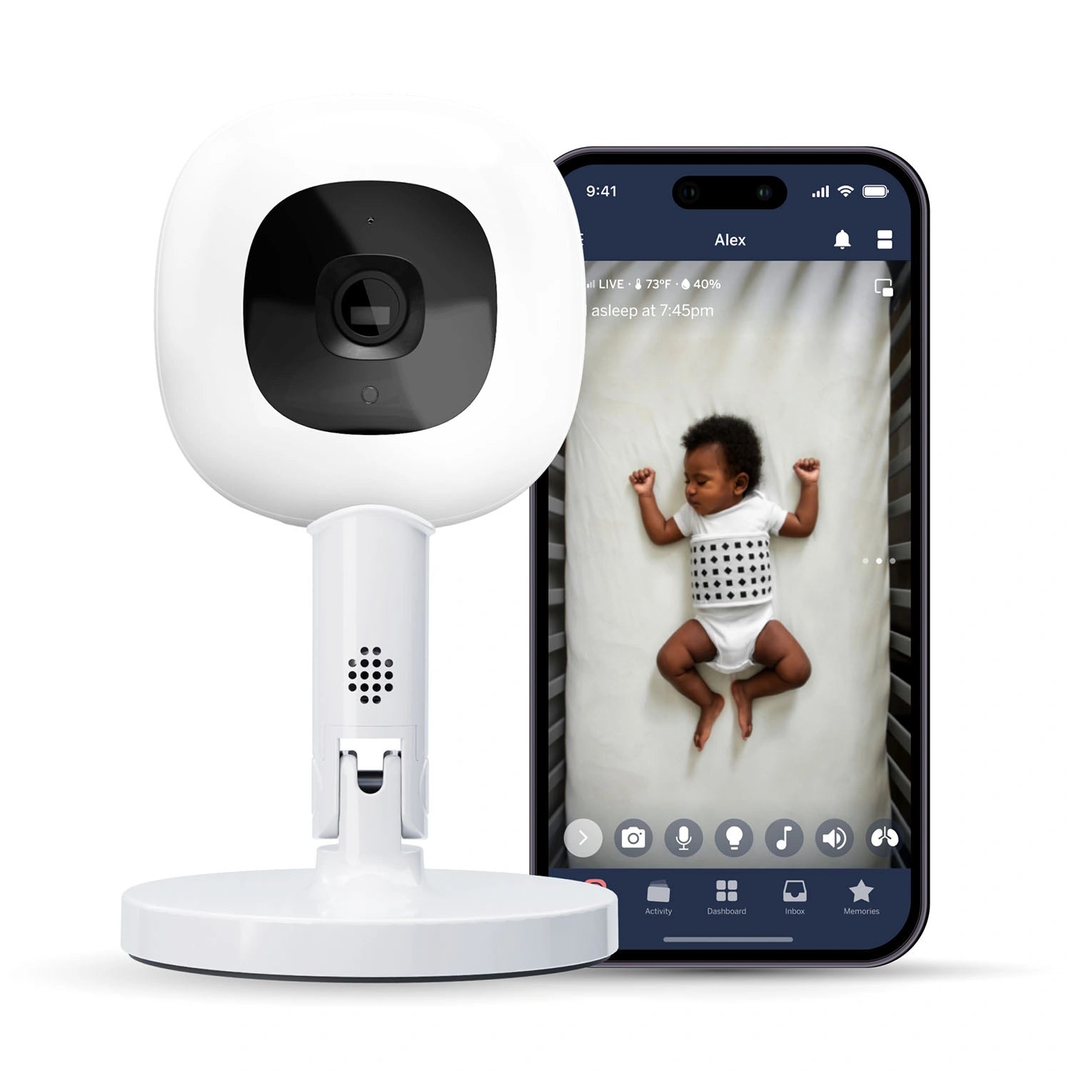 An image of Buy Nanit Pro Camera with Flex Stand - Smart Baby Monitor