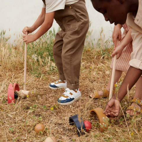 Kids Playing Croquet