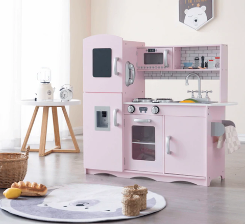 pink play kitchen
