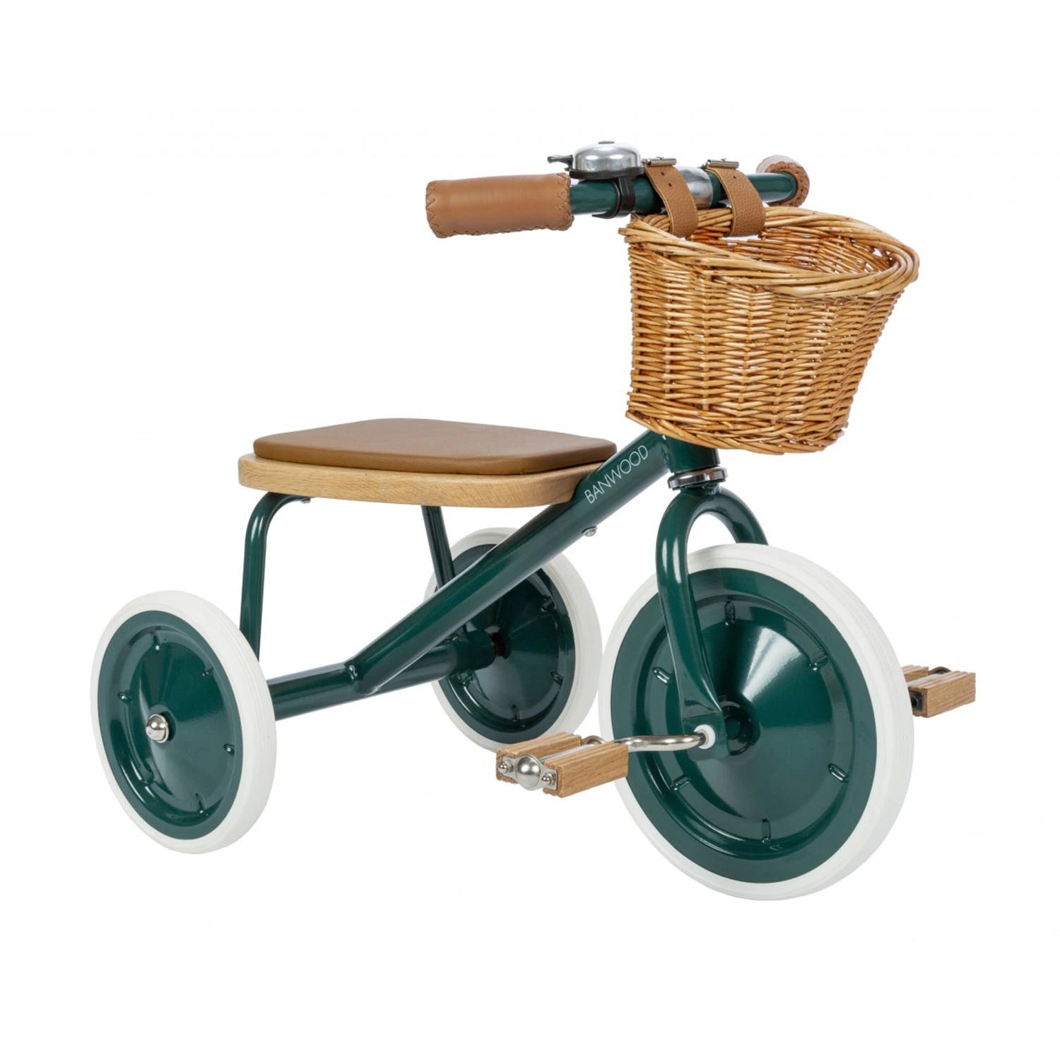 An image of Banwood Buy Banwood Vintage Trike – Classic Toddler Tricycle Green