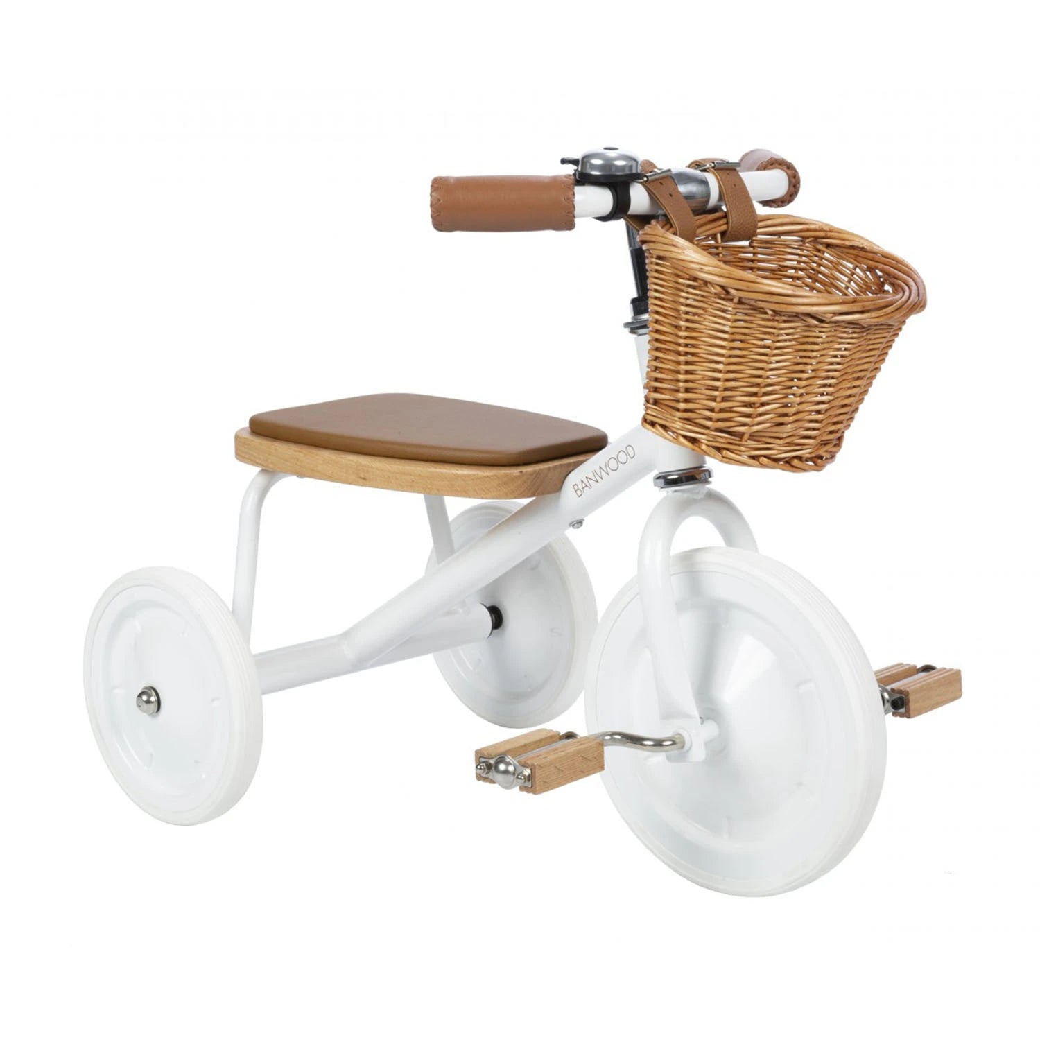 An image of Banwood Buy Banwood Vintage Trike – Classic Toddler Tricycle White