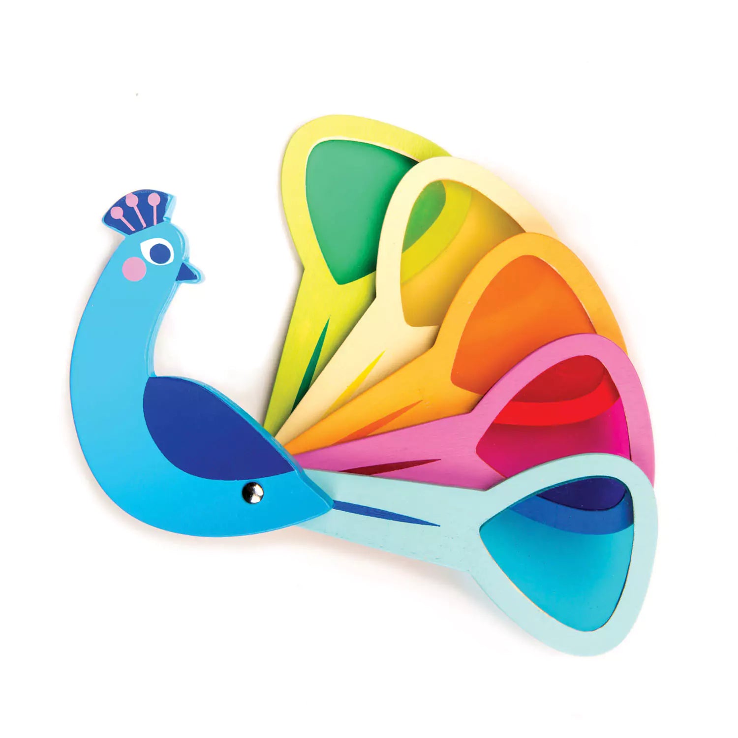 An image of Kids Education Toy - Wooden Toys - Peacock | Tender Leaf