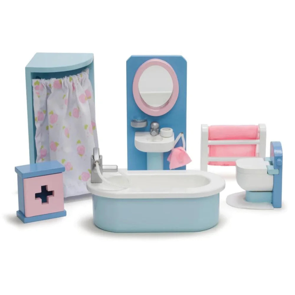 An image of Bathroom Set - Dollhouse Furniture & Accessories | Le Toy Van