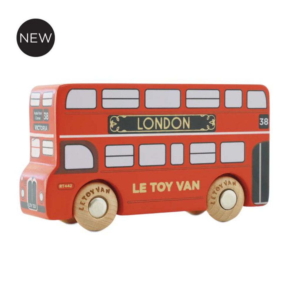 An image of Wooden Toy Bus - Limited Edition London Bus | Le Toy Van