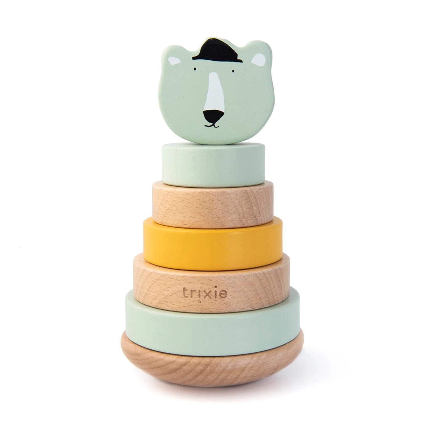 An image of Kids Stacking Toys - Kids Games - Wooden Toys | Trixie Mr Polar Bear