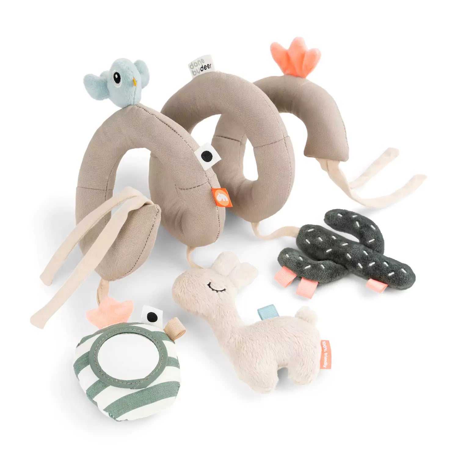 An image of Done By Deer Activity Spiral - Baby Sensory Toys - Baby Toys | Done by Deer