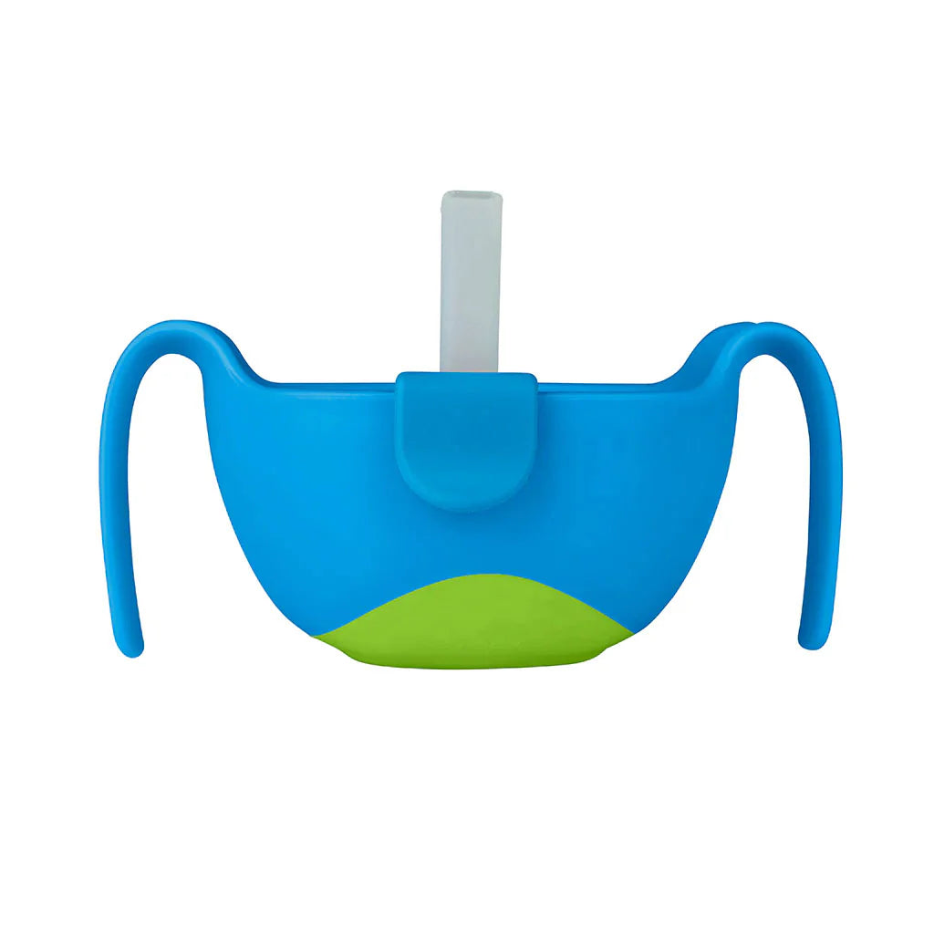 An image of B.Box XL Bowl & Straw (Ocean Breeze) – Bigger Meals for Growing Kid