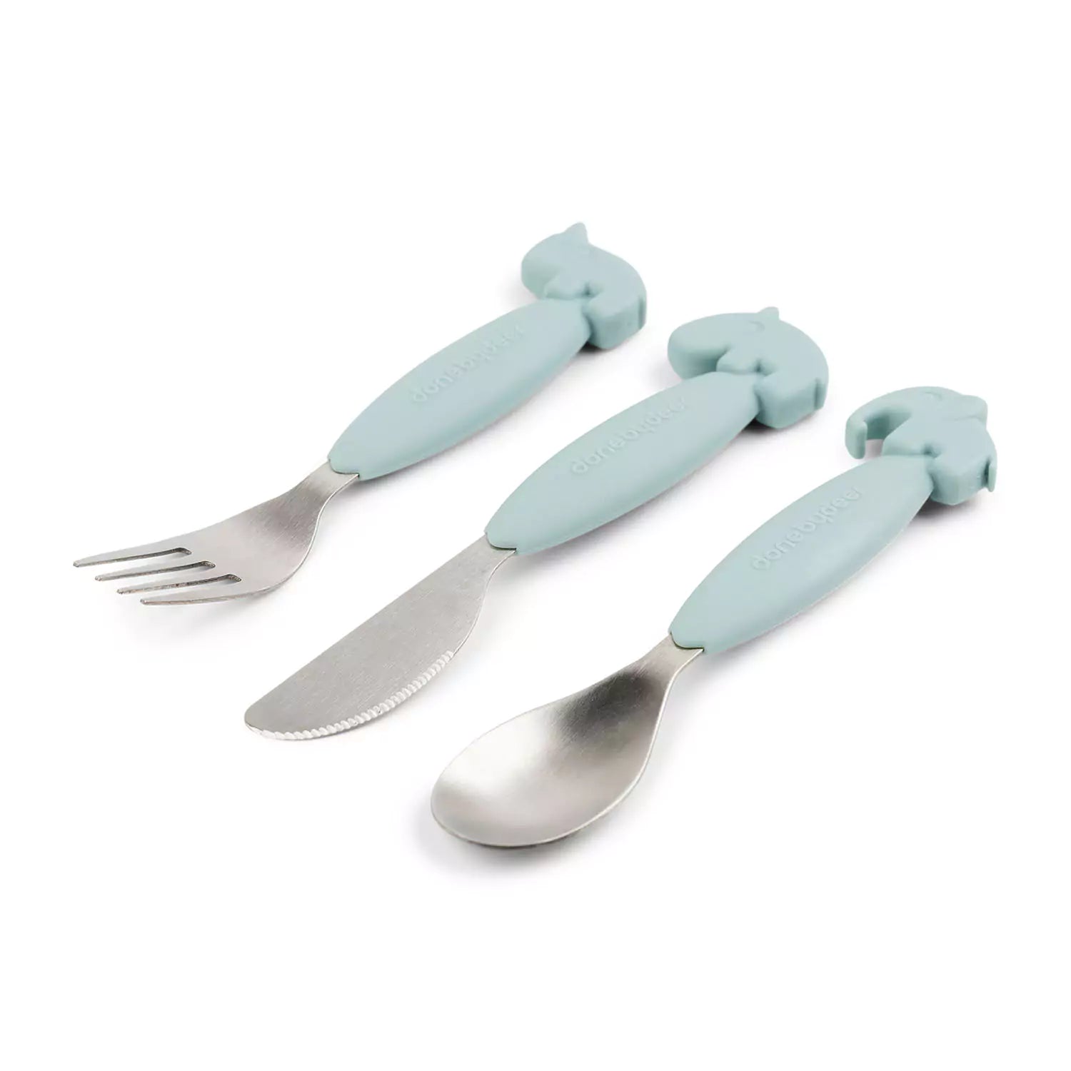 An image of Buy Easy Grip Childrens Cutlery Set - SmallSmart UK Blue