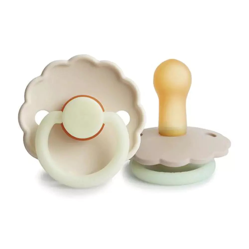 An image of FRIGG Daisy Latex Pacifier: The Perfect Gift for Your Newborn