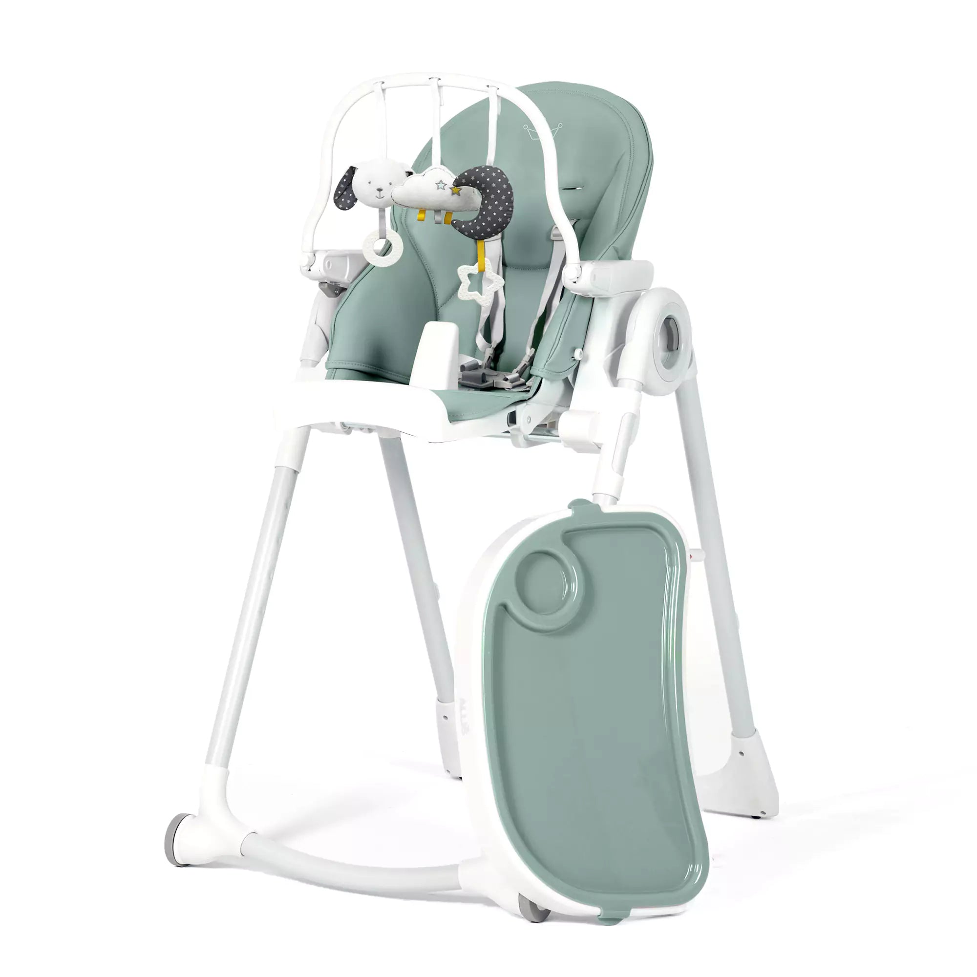 An image of Buy Jade Green Foldable High Chair: Stylish & Safe