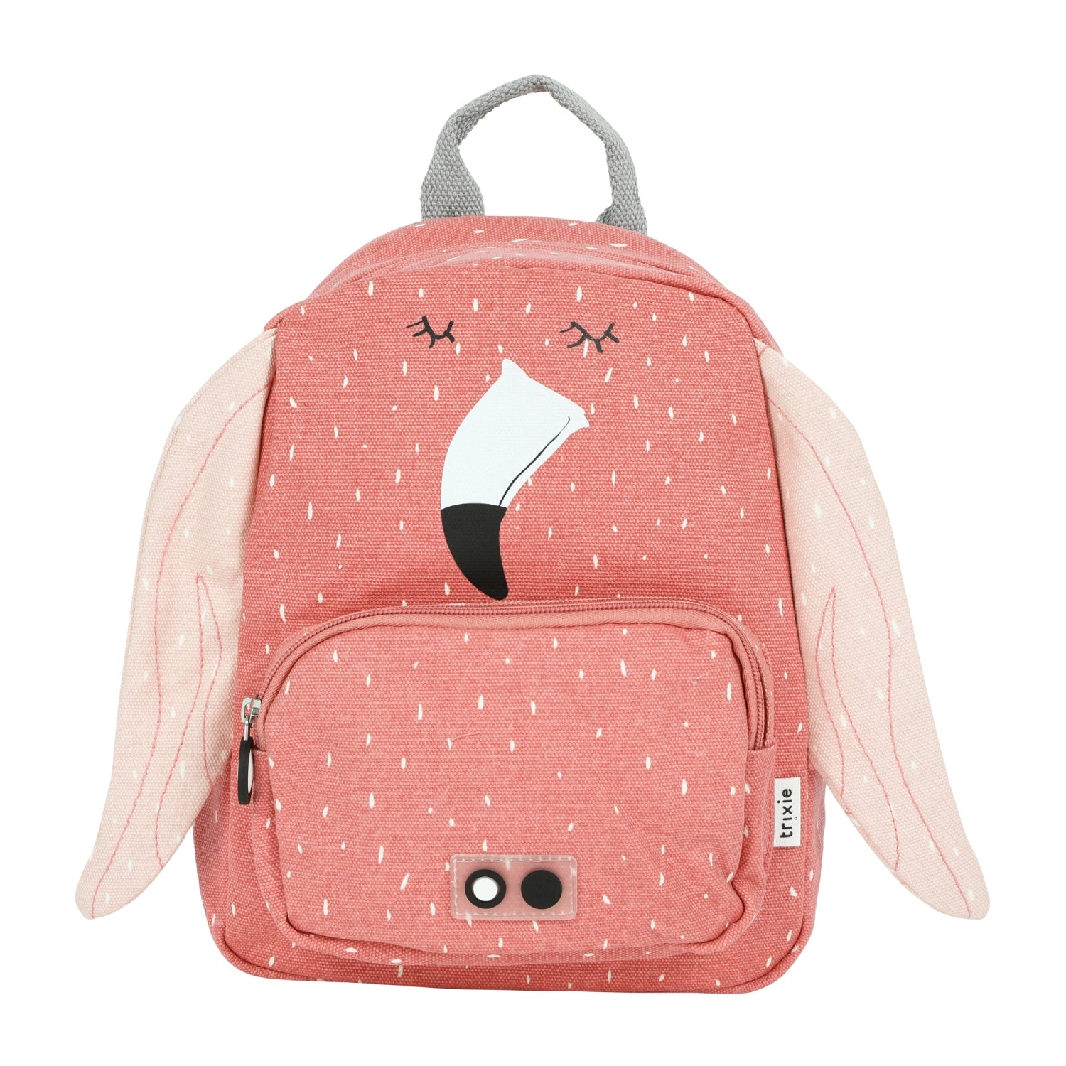 An image of Kids School Backpack - Trixie Bag Collection Mrs. Flamingo