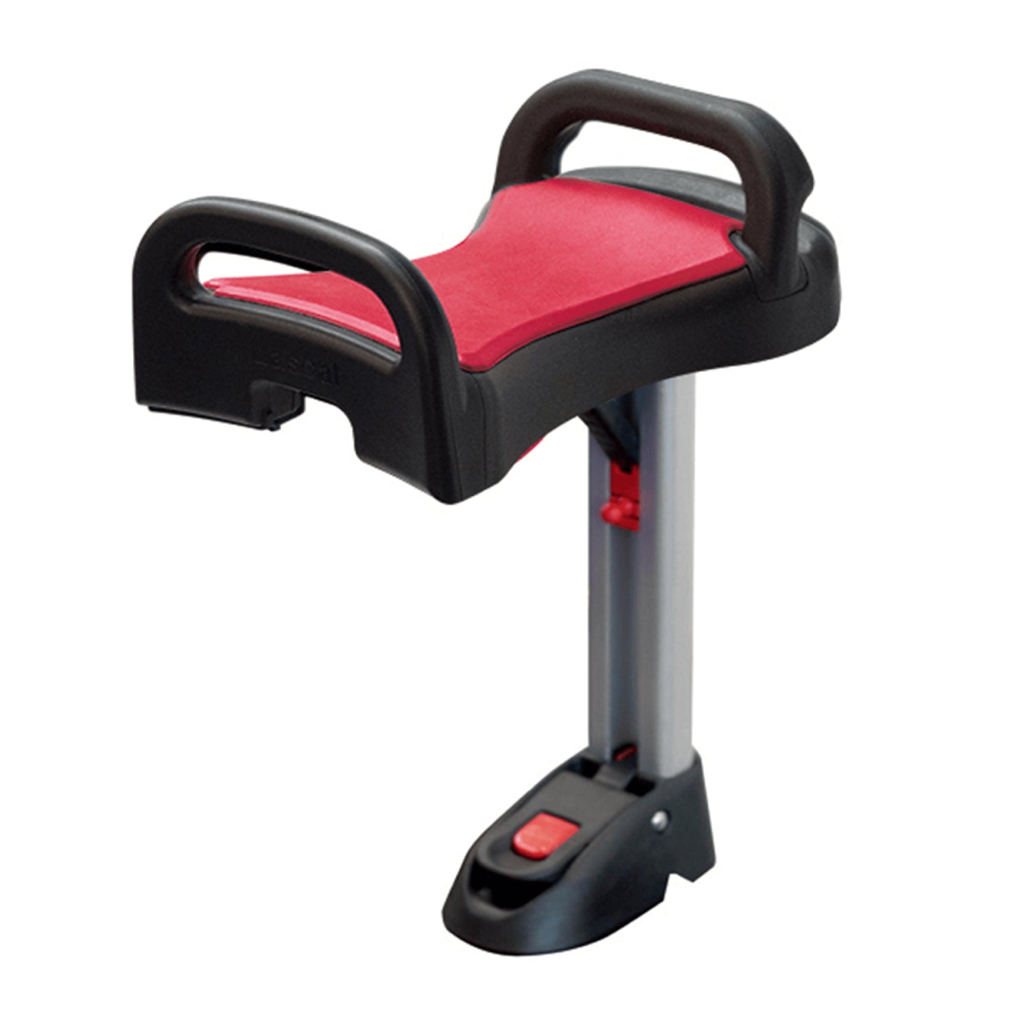 An image of BuggyBoard Saddle: Keep Your Toddler Safe & Close on the Go Red