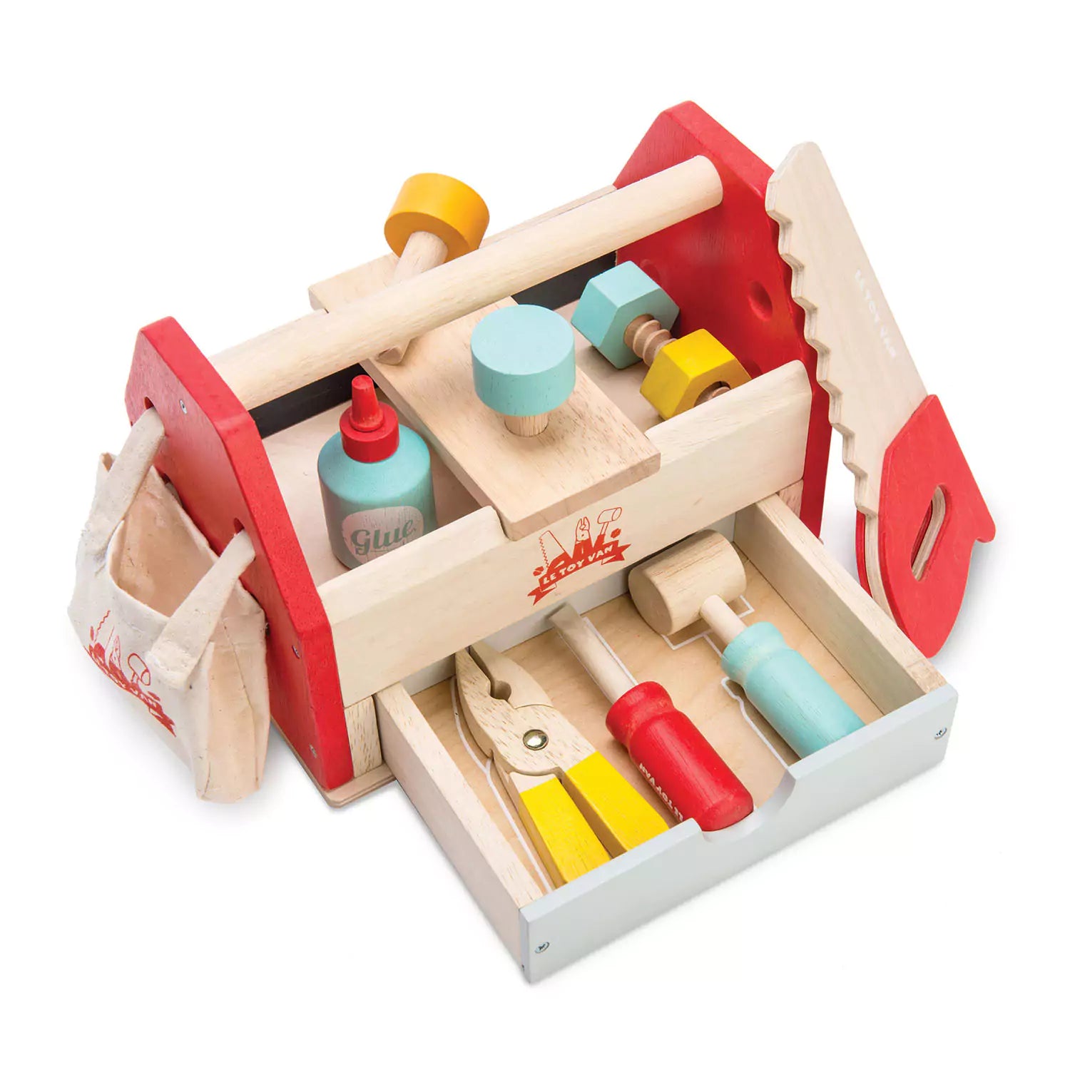 An image of Pretend Play Toys - Wooden Tool Box - Wooden Toy | Le Toy Van