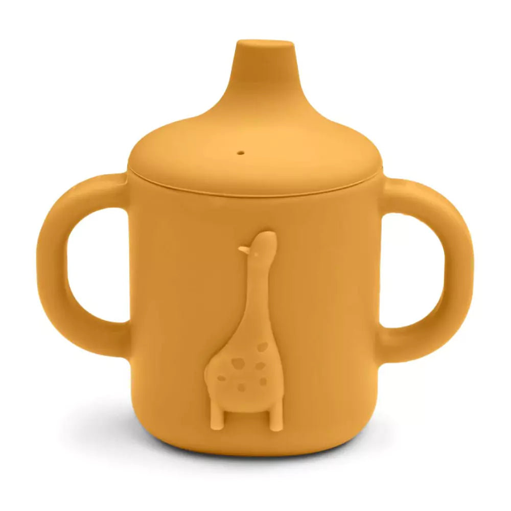 An image of Amelio Kids Sippy Cup: Make Mealtime Fun for Your Little One Yellow Mellow