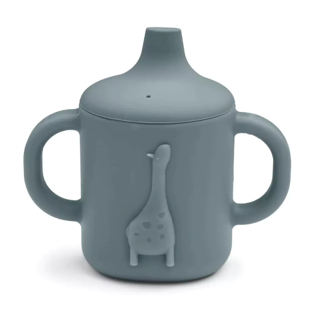 An image of Amelio Kids Sippy Cup: Make Mealtime Fun for Your Little One Whale Blue