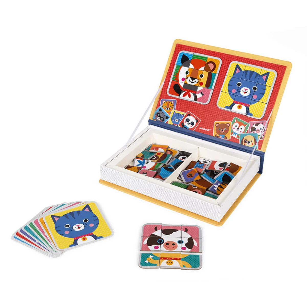 An image of Magneti'book Mix & Match Animals - Magnetic Animal Puzzle Set