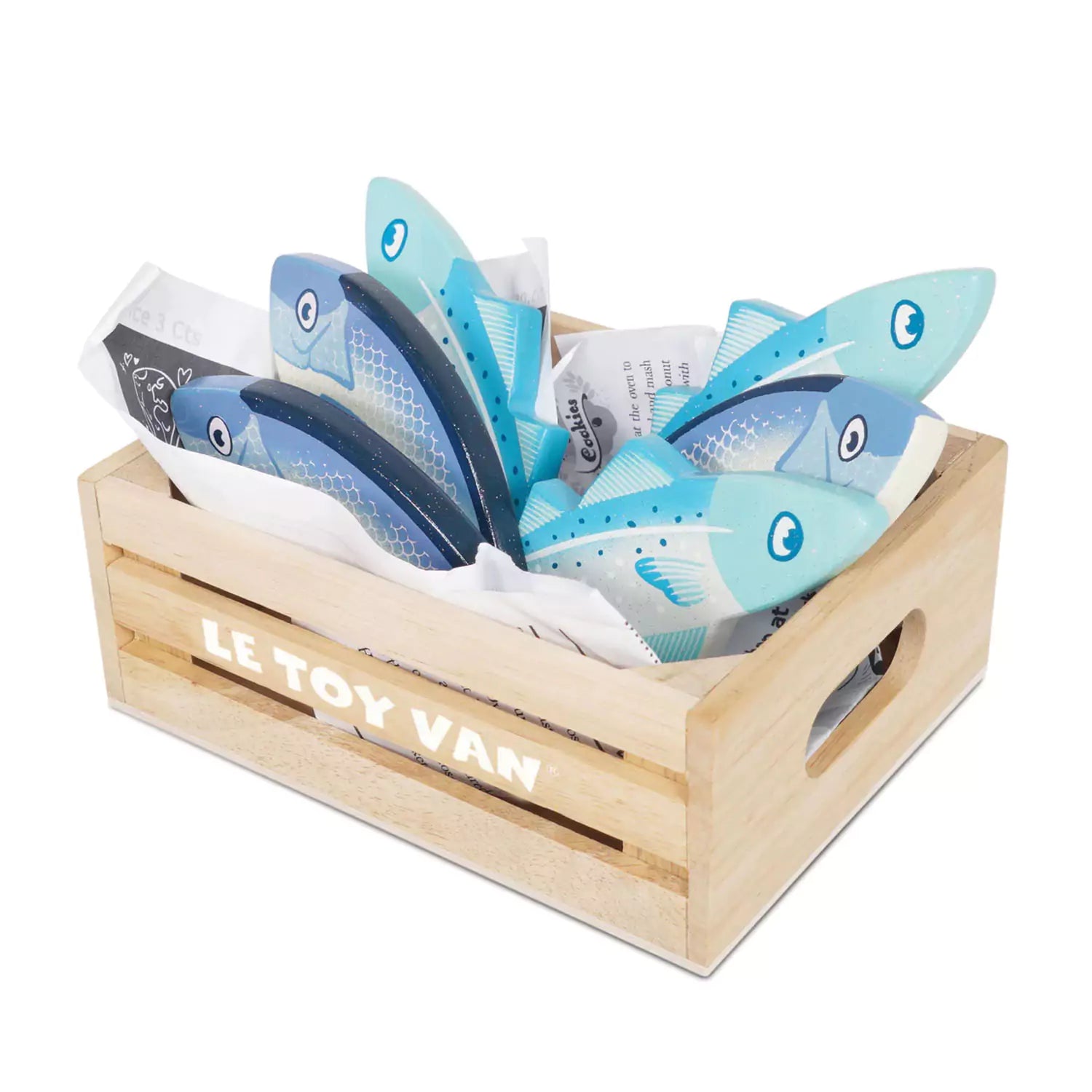 An image of Pretend Play Toys - Honeybee Market - Fresh Fish Crate | Le Toy Van