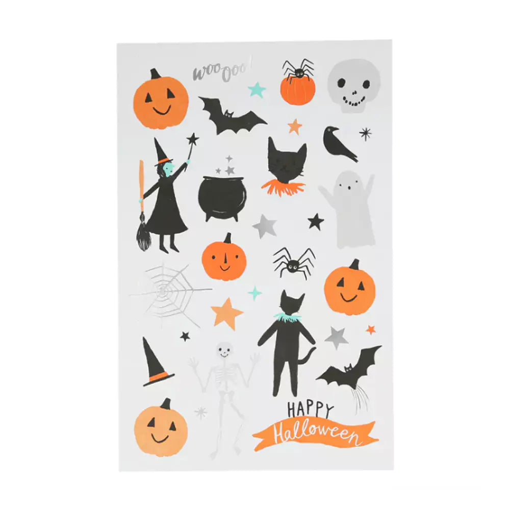 An image of Halloween Temporary Tattoos - Perfect for Parties & Dress-Up