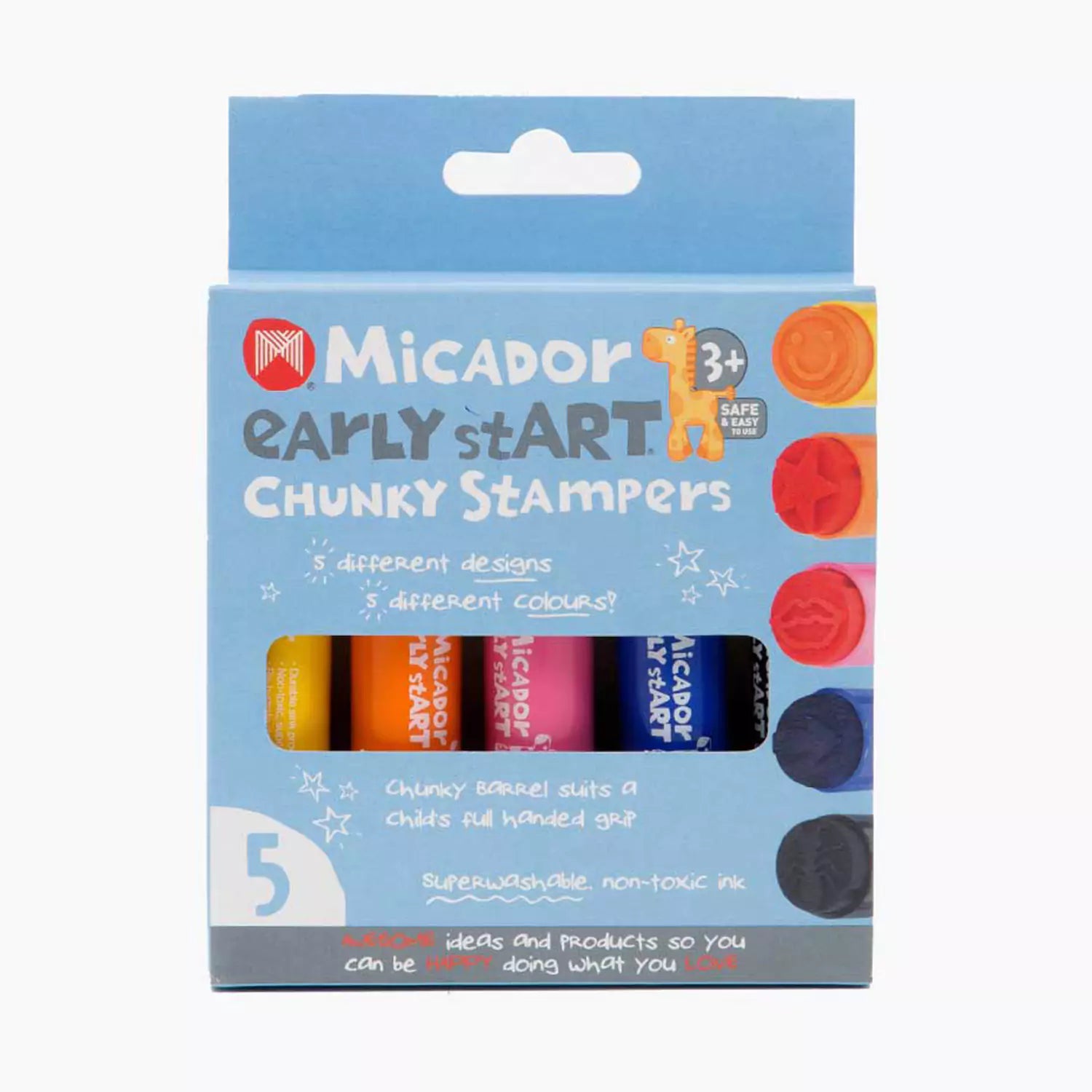 An image of Micador Chunky Stampers | Creative Fun for 3-Year-Olds