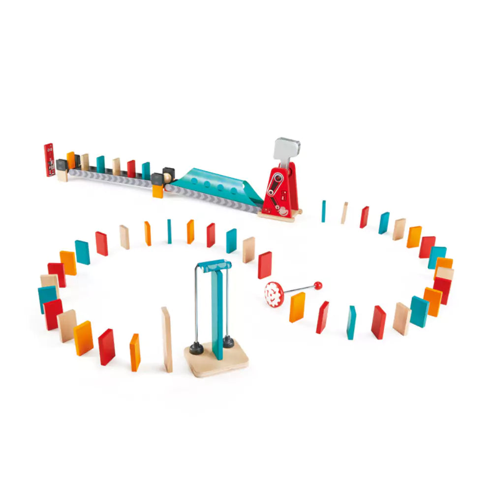 An image of Wooden Domino Set: Fun and Educational STEM Toy for Kids