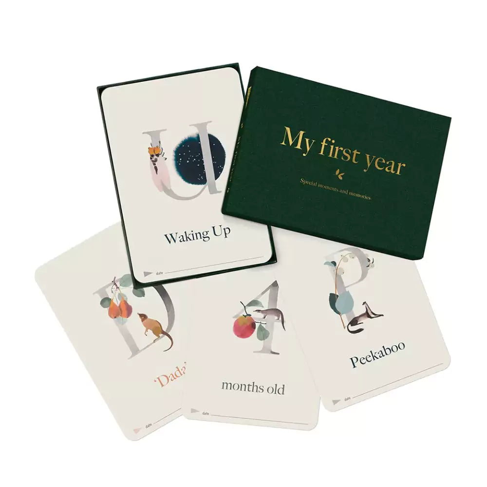 An image of Milestone ABC Baby Cards: Capture Your Baby's First Year