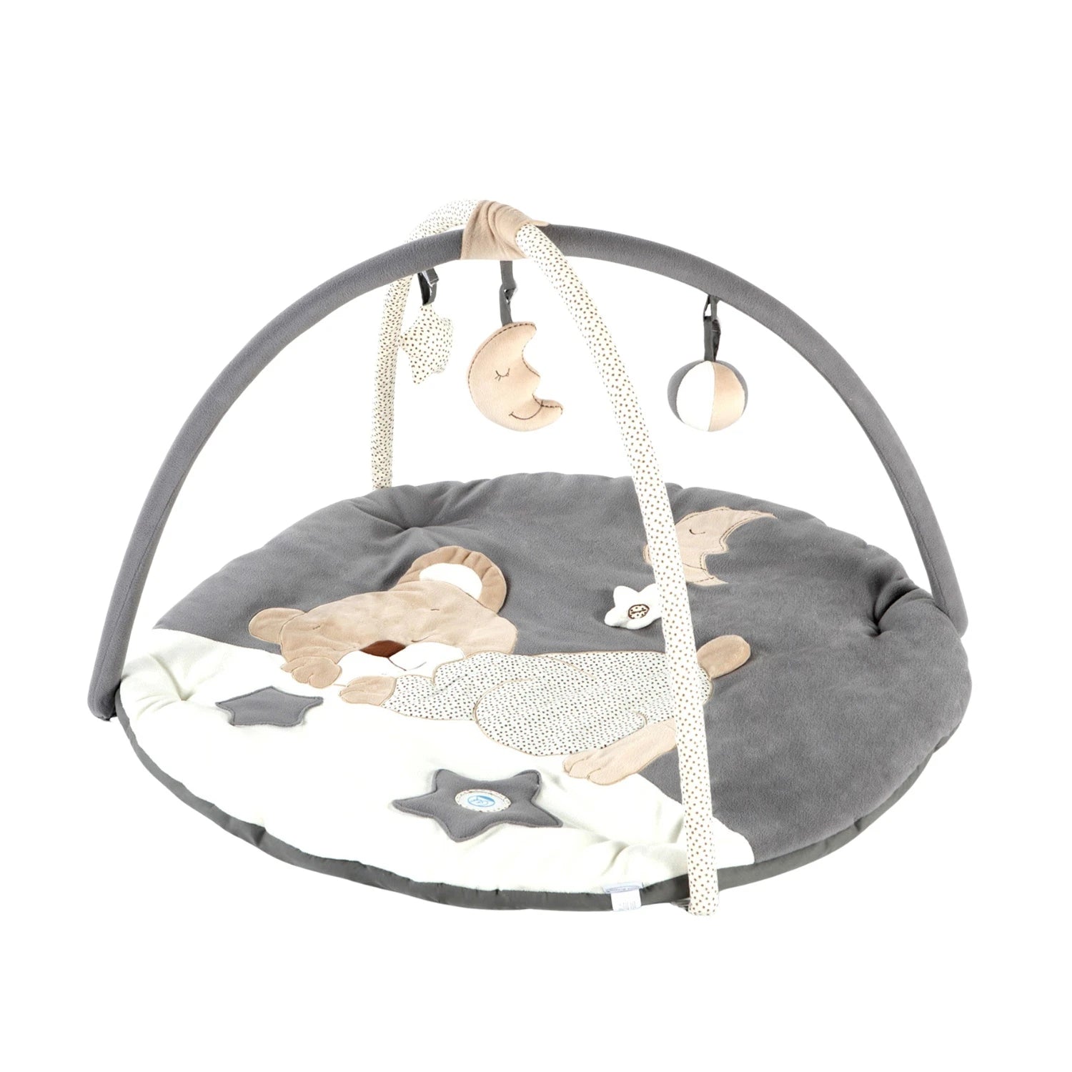 An image of Baby Play Mat - MiniDream Luxury Baby Play Gym - Moon and Star, Super Soft Mater...