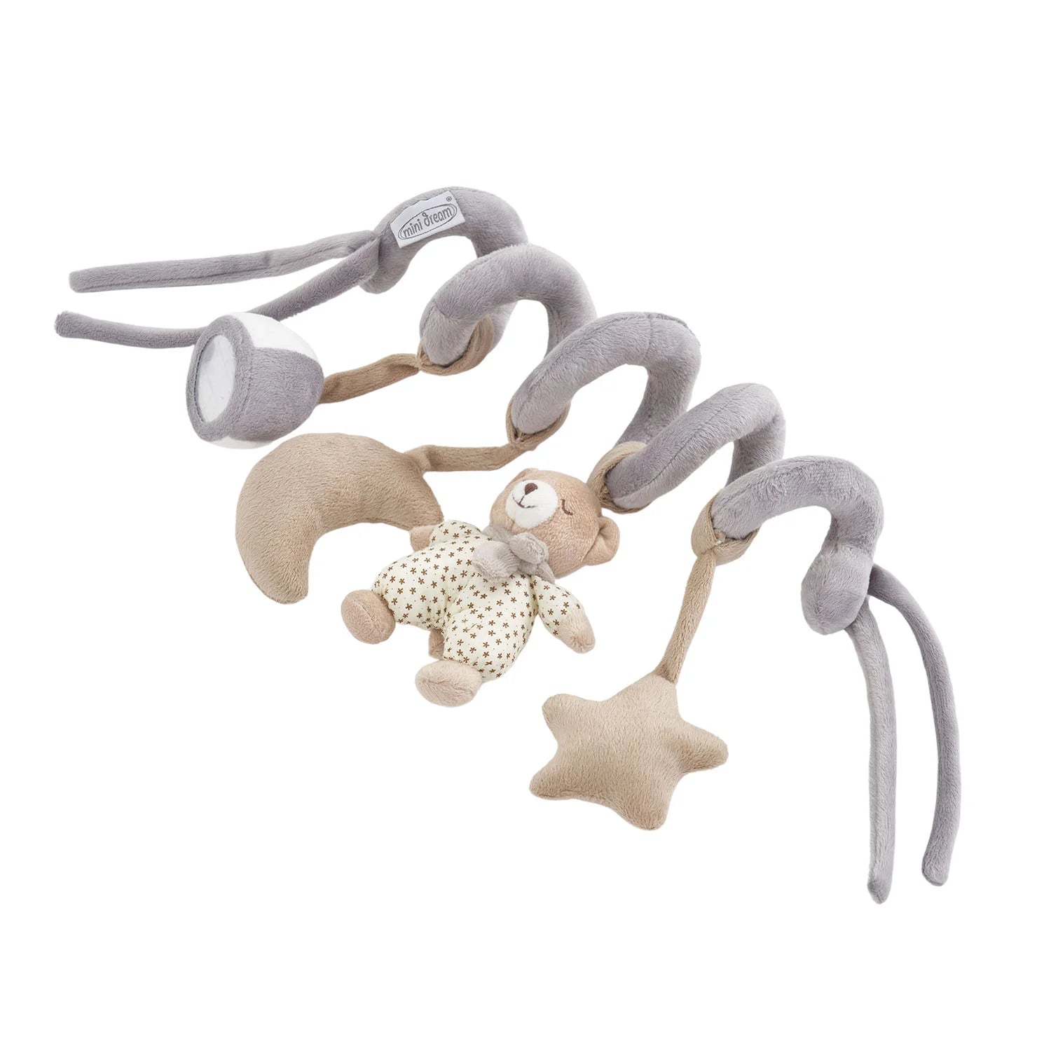 An image of MiniDream Spiral Activity Toy - Moon & Star (With Sensory Toys)
