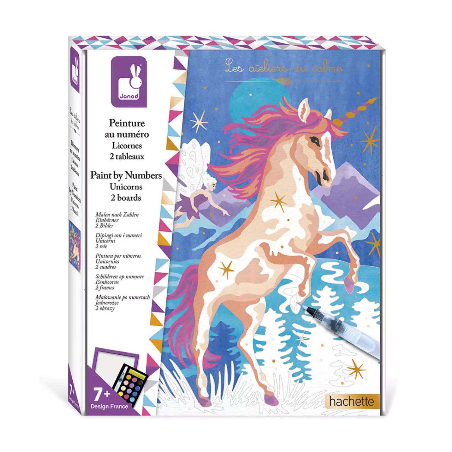 An image of Paint By Numbers For Kids - Watercolour Unicorn Edition