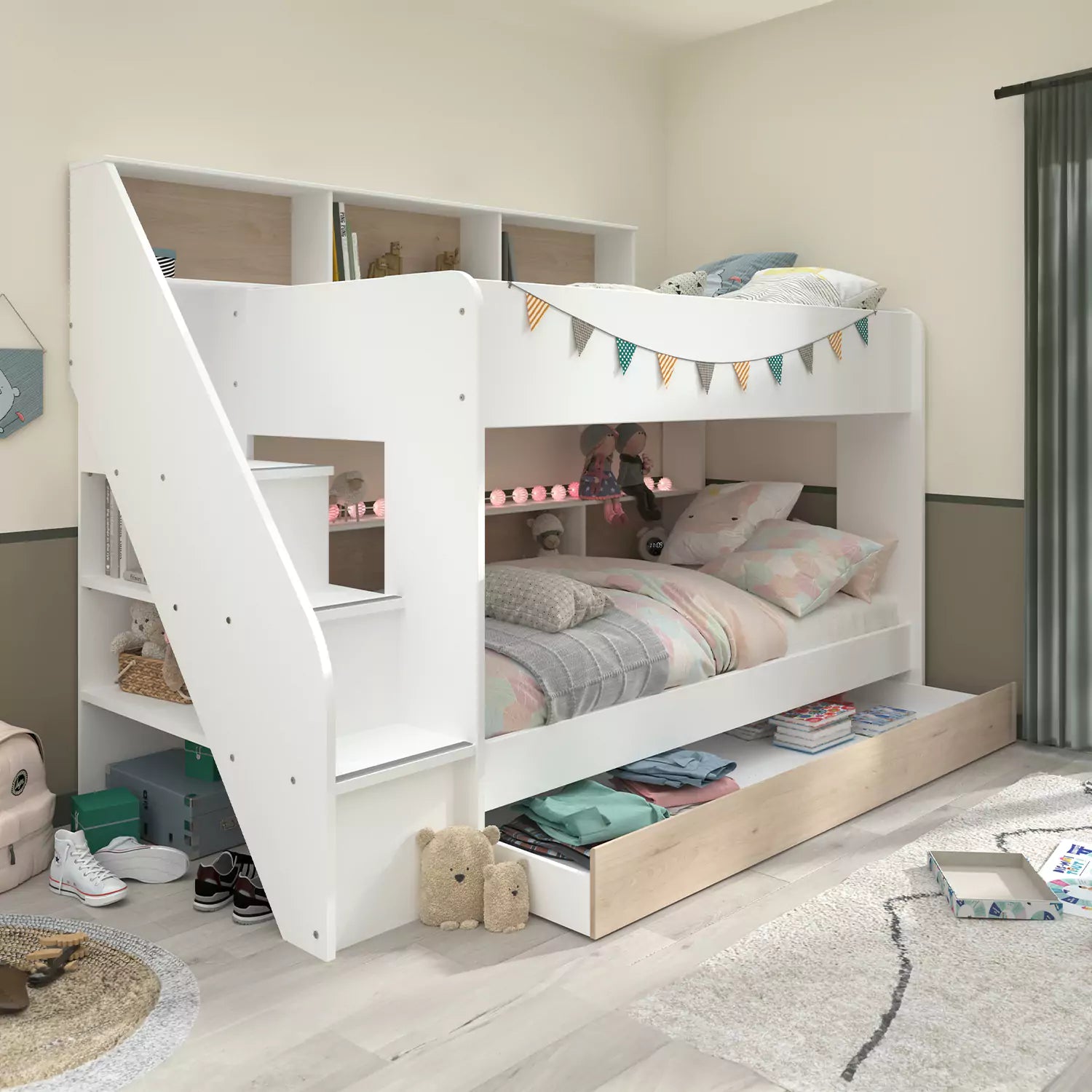 An image of Parisot Bibliobed Bunk Bed for Kids - SmallSmartUK