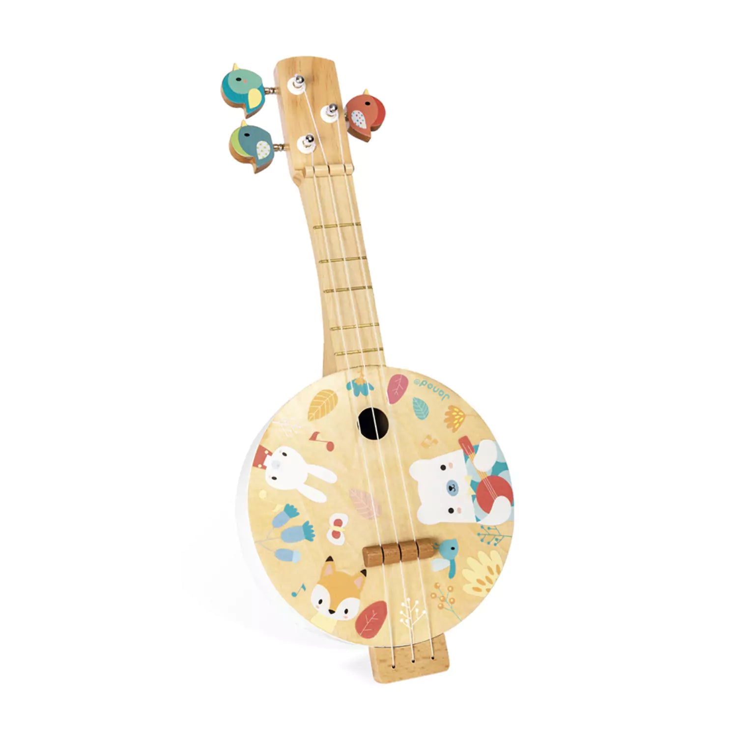 An image of Wooden Forest Pure Banjo Musical Instrument Toy | Buy Now